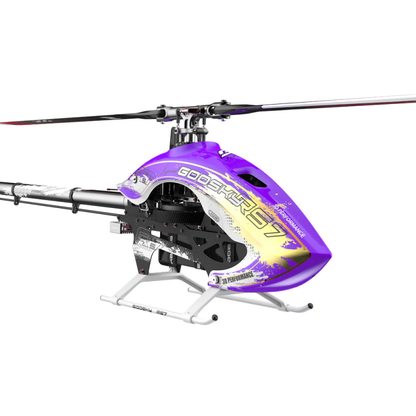 Goosky RS7 ULTRA Helicopter Kit with Azure 700/105 Blades - Purple