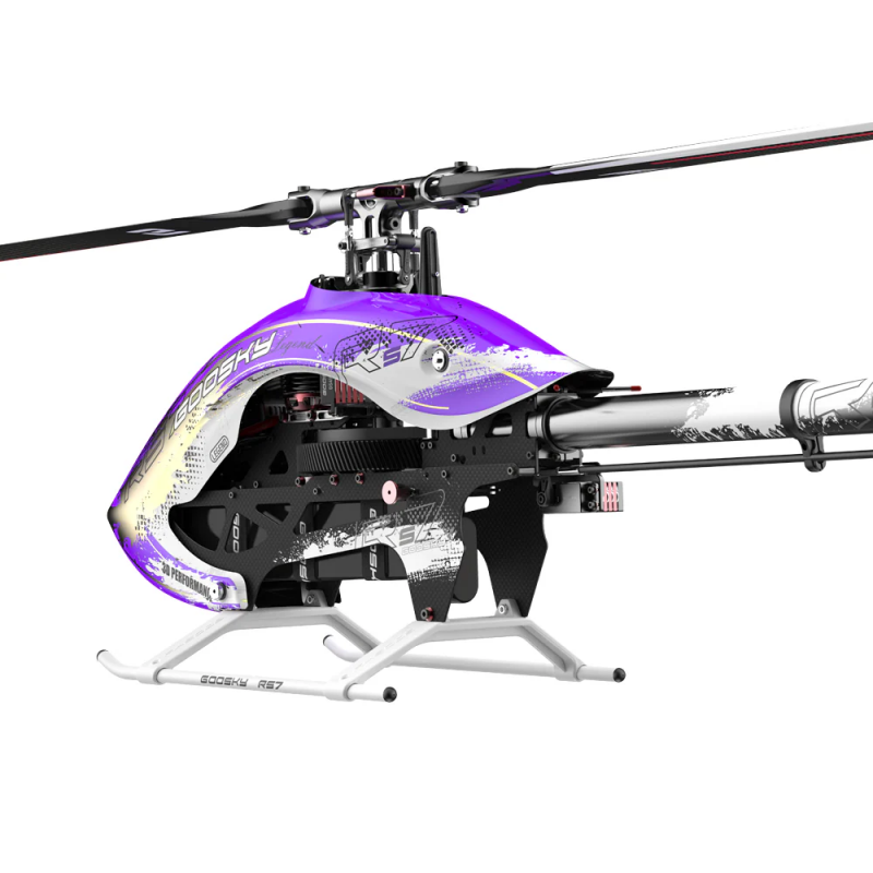 Goosky RS7 ULTRA Helicopter Kit with Azure 700/105 Blades - Purple