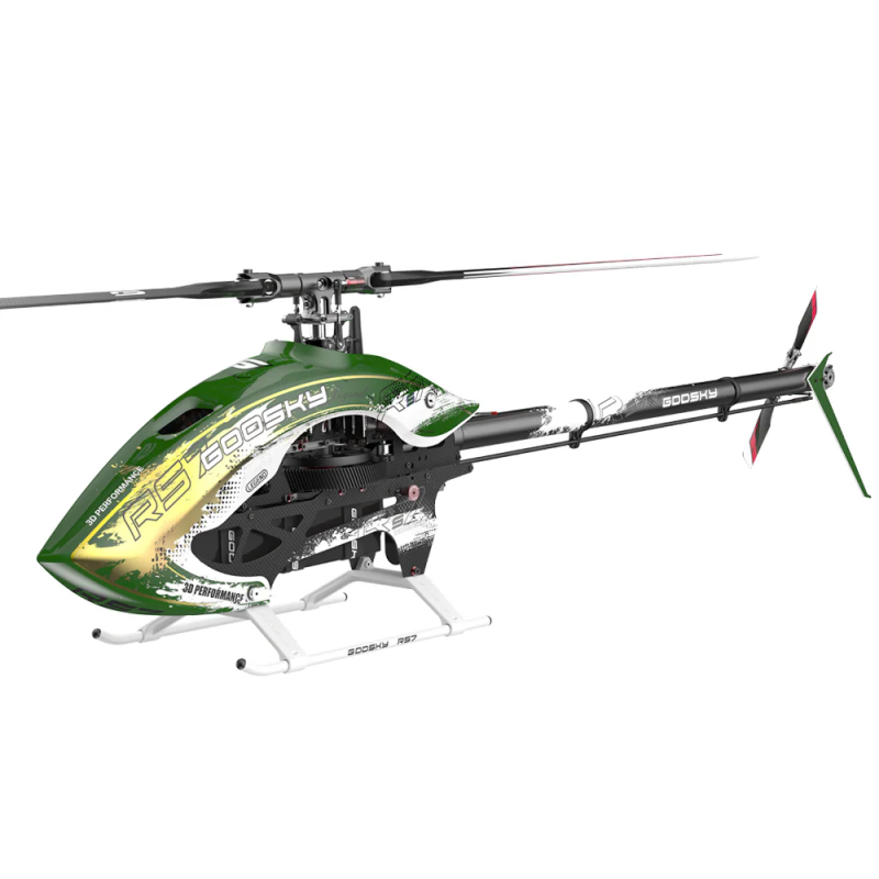 Goosky RS7 ULTRA Helicopter Kit with Azure 700/105 Blades - Green
