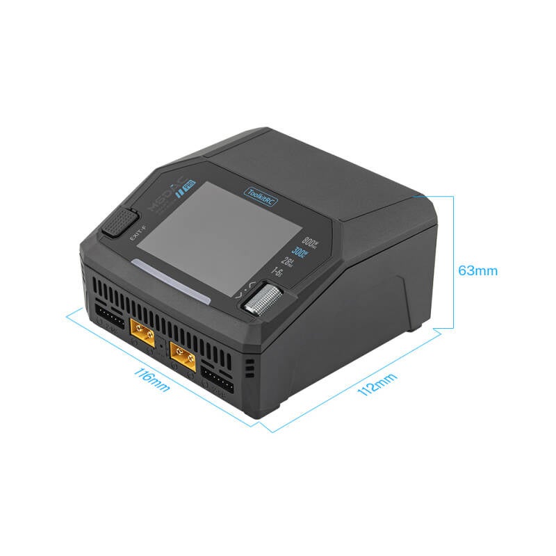 ToolkitRC M6DAC Pro AC 300W | DC 800W | 16A×2/25A SYNC | 65W Fast charge | Wireless Charge AC/DC