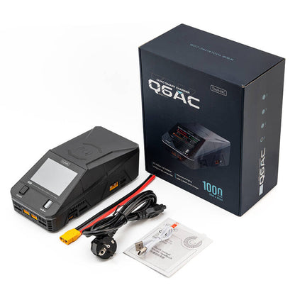 ToolkitRC Q6AC Quad Charger. Compatible XT60 and XT30 Max.1000W Smart Charger AC/DC