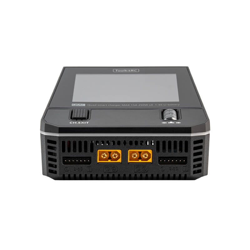 ToolkitRC Q6AC Quad Charger. Compatible XT60 and XT30 Max.1000W Smart Charger AC/DC