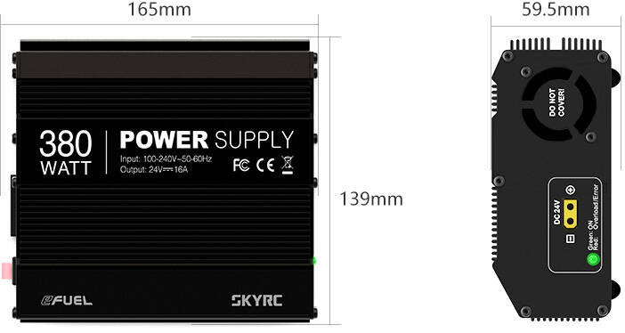 SkyRC eFuel 380W 24V / 16A Power Supply