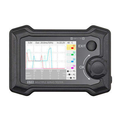 ToolkitRC ST8 Professional Servo Tester – 8CH Multi-Signal Analyzer (PWM/PPM/SBUS)
