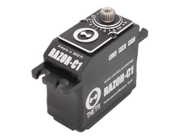 THETA RAZOR-C1B NFC HV Standard Brushless Servo - swashplate 550/800 heli size (black color)