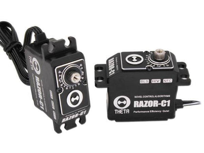 THETA RAZOR-C1B NFC HV Standard Brushless Servo - swashplate 550/800 heli size (black color)