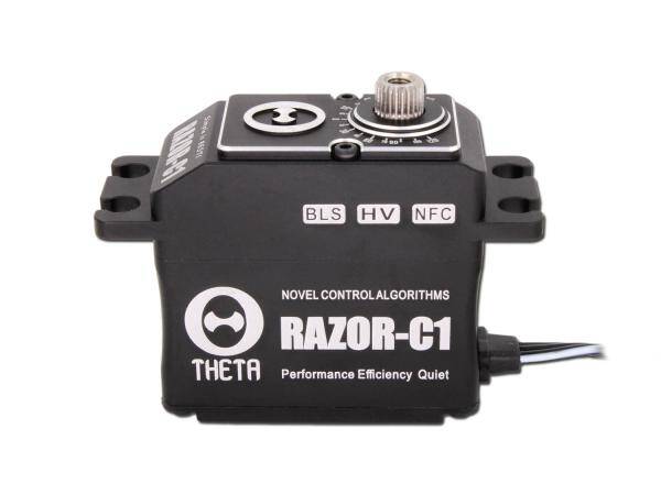 THETA RAZOR-C1B NFC HV Standard Brushless Servo - swashplate 550/800 heli size (black color)