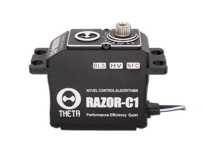 THETA RAZOR-C1B NFC HV Standard Brushless Servo - swashplate 550/800 heli size (black color)