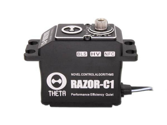 THETA RAZOR-C1B NFC HV Standard Brushless Servo - swashplate 550/800 heli size (black color)
