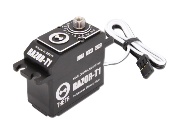 THETA RAZOR-T1B NFC HV Standard Brushless Tail Servo 550-800 size (black color)
