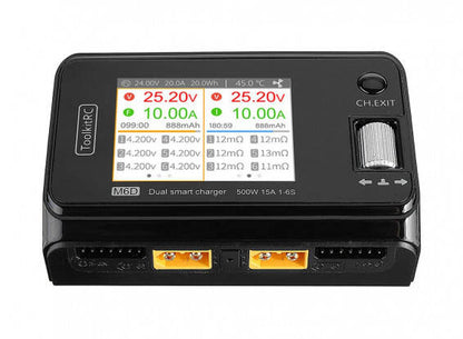 ToolkitRC M6D Dual Output AC/DC Charger – 1–6S LiPo/LiHV/LiFe