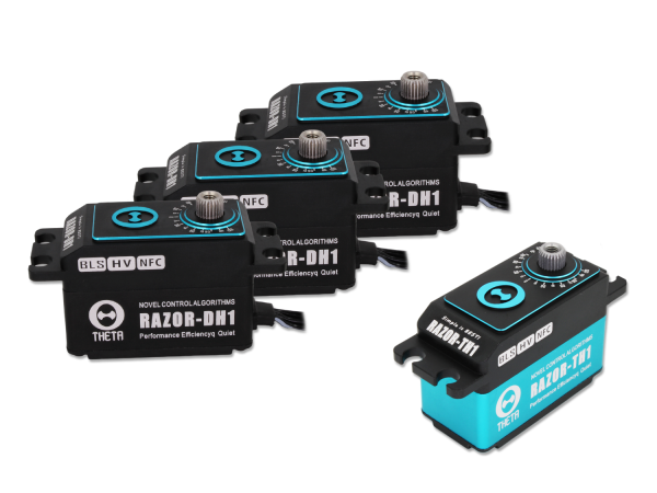 THETA RAZOR Low-Profile HELI SET 3x DH1 / 1x TH1 Brushless HV Servo with NFC
