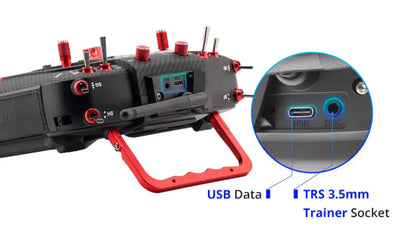 TX16S Mark II Max Radio Controller (M2 switchable M1) Elrs LBT AG01 Gimbal CARBON RED